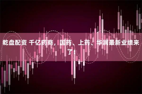 乾盘配资 千亿药商，国药、上药、华润最新业绩来了！